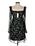 Trixxi 100% Polyester Floral Black Casual Dress Size S - photo 2