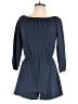 MISSMOLY 100% Polyester Solid Blue Romper Size M - photo 1