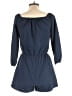 MISSMOLY 100% Polyester Solid Blue Romper Size M - photo 2