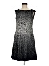 Ann Taylor 100% Polyester Animal Print Black Cocktail Dress Size 8 - photo 1