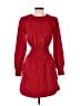 Maje Solid Red Casual Dress Size Lg (3) - photo 1
