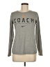 Nike 100% Polyester Gray Long Sleeve T-Shirt Size S - photo 1