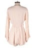 Pink Lily Solid Pink Romper Size S - photo 2