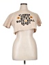 Romwe Tan Short Sleeve T-Shirt Size XL - photo 1