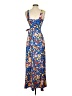 Unbranded Print Blue Casual Dress Size XXS (estimated) - photo 2