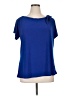 Liz McCoy Blue Short Sleeve Blouse Size 1X - photo 1