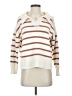 She + Sky Stripes Ivory Pullover Sweater Size S - photo 1