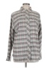 CAbi Plaid Gray Long Sleeve Button-Down Shirt Size M - photo 1