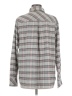 CAbi Plaid Gray Long Sleeve Button-Down Shirt Size M - photo 2