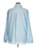 Shein 100% Polyester Stripes Blue 3/4 Sleeve Blouse Size 14 - photo 2