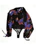 Unbranded 100% Polyester Black 3/4 Sleeve Blouse Size L (estimated) - photo 2