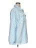 Shein 100% Polyester Stripes Blue 3/4 Sleeve Blouse Size 14 - photo 4