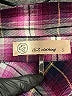 E2 Clothing Plaid Purple Long Sleeve Blouse Size S - photo 7