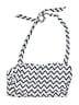 Unbranded Chevron-herringbone White Swimsuit Top Size M - photo 1