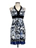 En Focus Studio Print Blue Casual Dress Size 10 - photo 1
