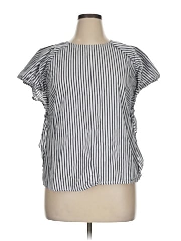Saks Fifth Avenue Short Sleeve Blouse (view 1)