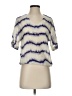 Ellie Kai 100% Silk Blue Short Sleeve Silk Top Size 0 - photo 1