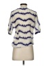 Ellie Kai 100% Silk Blue Short Sleeve Silk Top Size 0 - photo 2