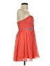 City Studio 100% Polyester Hearts Orange Cocktail Dress Size 1 - photo 4