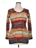rue21 100% Acrylic Tweed Orange Pullover Sweater Size XL - photo 1