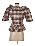 Saylor Brown 3/4 Sleeve Blouse Size S - photo 2