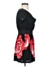 Papaya Graphic Black Cocktail Dress Size S - photo 4