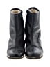 Deerskin 100% Leather Black Ankle Boots Size 8 - photo 2