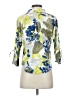 Zara Basic Floral Blue 3/4 Sleeve Blouse Size S - photo 2