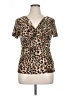 Unbranded Animal Print Brown Short Sleeve T-Shirt Size XL - photo 1