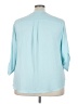 Torrid 100% Polyester Blue 3/4 Sleeve Blouse Size 3X Plus (3) - photo 2