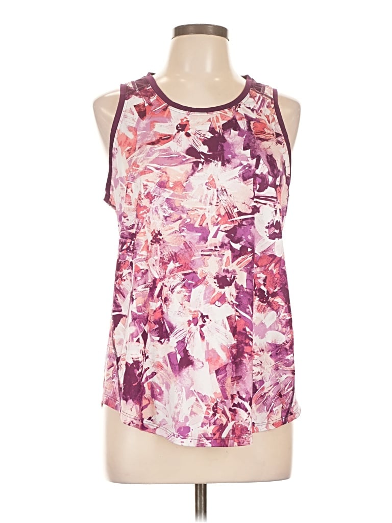 Pre-owned Tek Gear Tank Top Pink Halter Neckline Tops