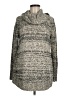 August Silk Tweed Gray Turtleneck Sweater Size M - photo 1
