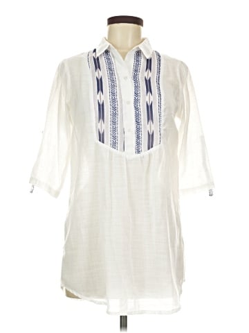 Blue Plate 3/4 Sleeve Blouse (view 1)