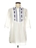 Blue Plate 100% Polyester Ivory 3/4 Sleeve Blouse Size M - photo 1