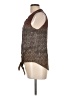 Kenar 100% Rayon Brown Sleeveless Blouse Size L - photo 5