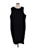 Tribeca 100% Polyester Solid Black Casual Dress Size 26 waist - photo 1