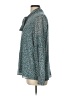 Ann Taylor LOFT Tweed Teal Long Sleeve Blouse Size L - photo 5