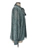 Ann Taylor LOFT Tweed Teal Long Sleeve Blouse Size L - photo 4