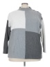 Reitmans Color Block Gray Turtleneck Sweater Size 3X - photo 1