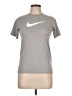 Nike 100% Polyester Silver Active T-Shirt Size L - photo 1
