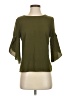 Shein 100% Polyester Green 3/4 Sleeve Blouse Size 2 - photo 1