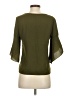 Shein 100% Polyester Green 3/4 Sleeve Blouse Size 2 - photo 2