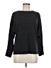 Ellen Tracy Solid Gray Long Sleeve Top Size M - photo 1