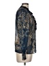 Unbranded 100% Polyester Paisley Blue Long Sleeve Blouse Size M - photo 4
