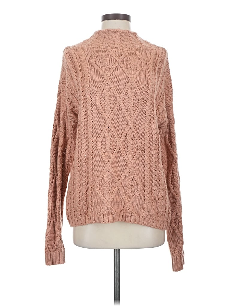 Pre-owned Cozy Casuals Turtleneck Sweater In Pink