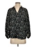 Nordstrom 100% Polyester Black 3/4 Sleeve Blouse Size S - photo 1