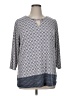 Dana Buchman Gray 3/4 Sleeve Blouse Size XL - photo 1