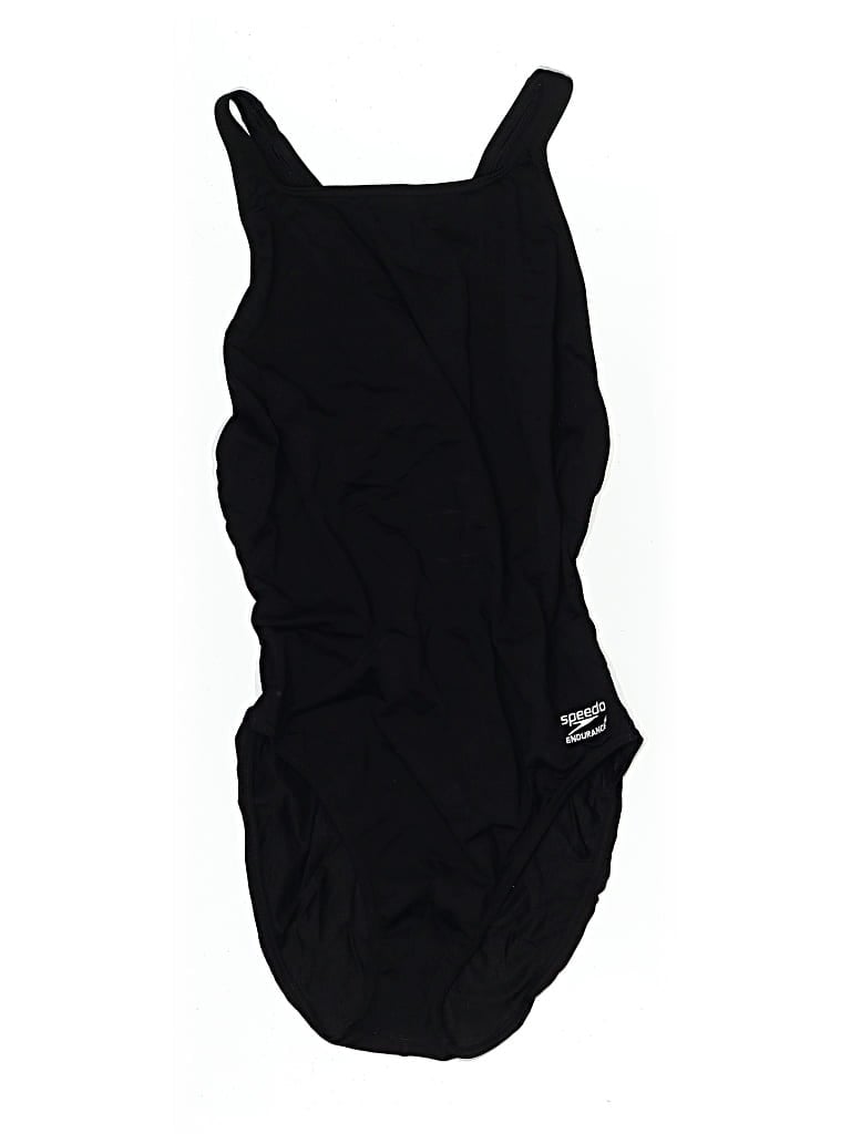 Pre-owned Speedo One Piece Swimsuit In Black