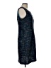 K Studio 100% Modacrylic Tweed Blue Casual Dress Size 12 - photo 4