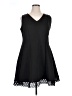 Lane Bryant Solid Black Cocktail Dress Size 14 - photo 1